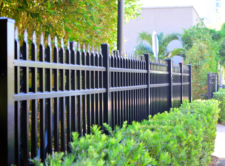 black iron fence with sharp tips springtown tx